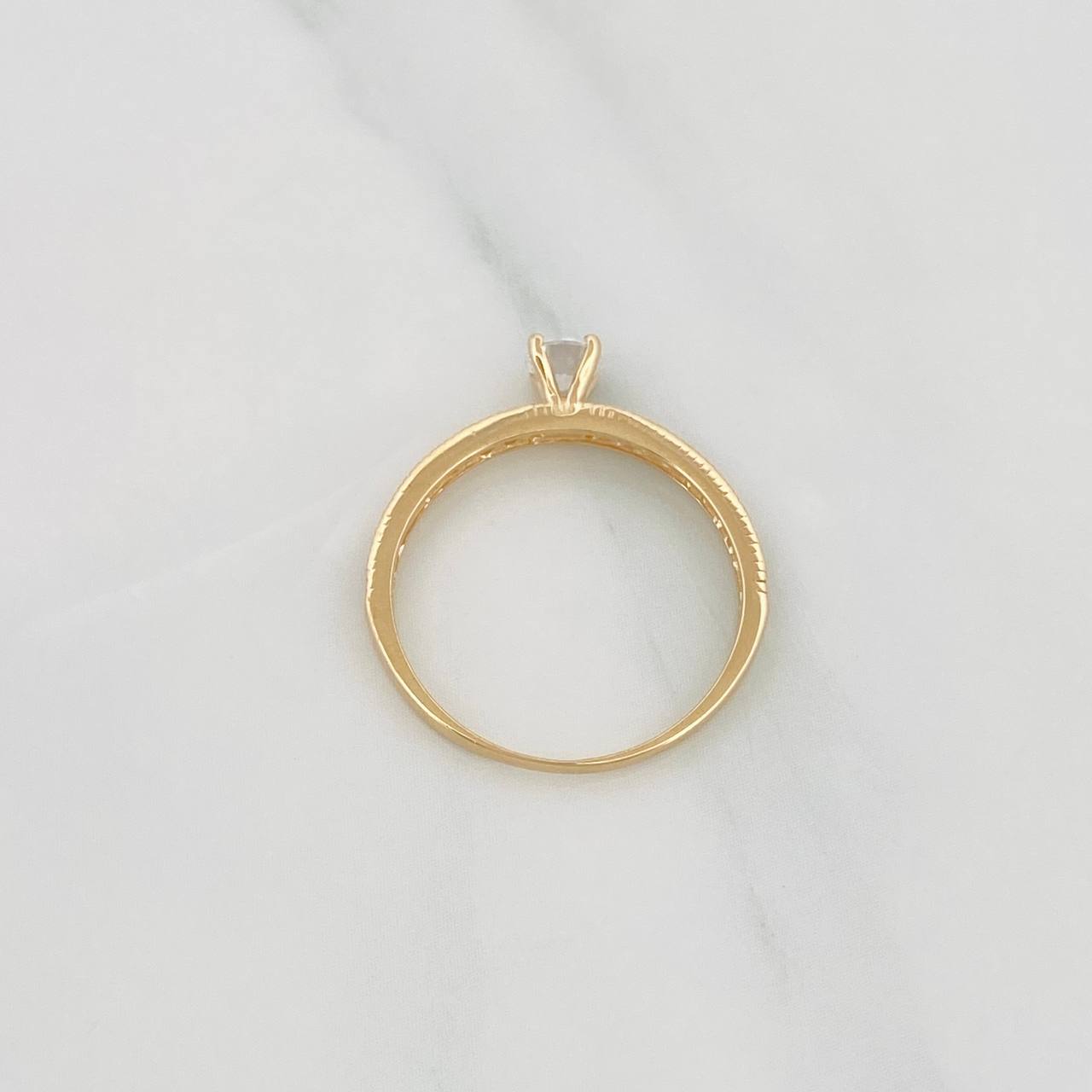 Anillo Solitario Churumbela 1.45g / T6 1/4 Oro Amarillo 18K