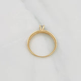 Anillo Solitario Churumbela 1.45g / T6 1/4 Oro Amarillo 18K