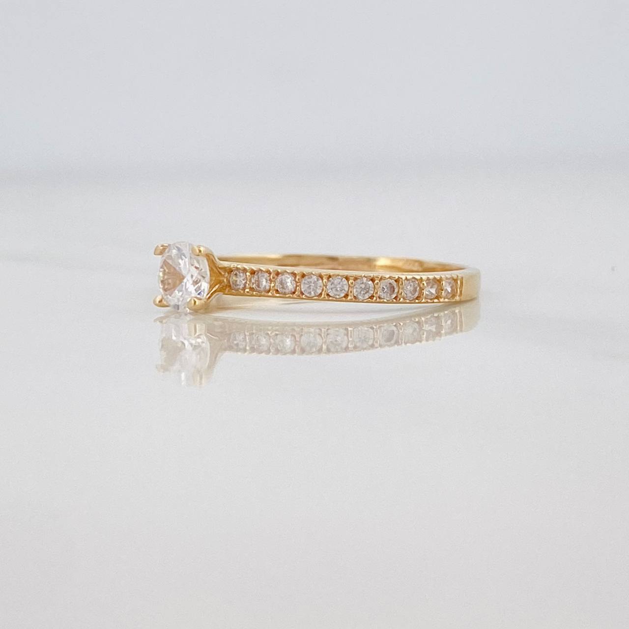 Anillo Solitario Churumbela 1.45g / T6 1/4 Oro Amarillo 18K