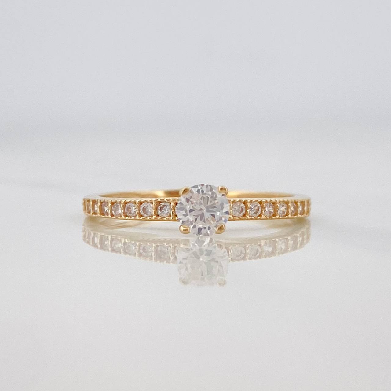 Anillo Solitario Churumbela 1.45g / T6 1/4 Oro Amarillo 18K