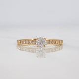 Anillo Solitario Churumbela 1.45g / T6 1/4 Oro Amarillo 18K