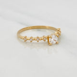 Anillo Solitario Churumbela 1.45g / T6 Oro Amarillo 18K