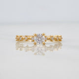 Anillo Solitario Churumbela 1.45g / T6 Oro Amarillo 18K