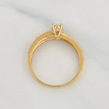 Anillo Solitario Churumbela 2.4g / T7 3/4 Oro Amarillo 18K