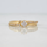 Anillo Solitario Churumbela 2.4g / T7 3/4 Oro Amarillo 18K