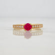 Anillo Solitario Churumbela 2.5g / T7 Oro Amarillo 18K
