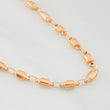 Cadena Rustica Barril 15g / 60cm / 4.5mm Oro Rosa 18K