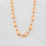 Cadena Rustica 14.45g / 60cm / 4.5mm Oro Rosa 18K
