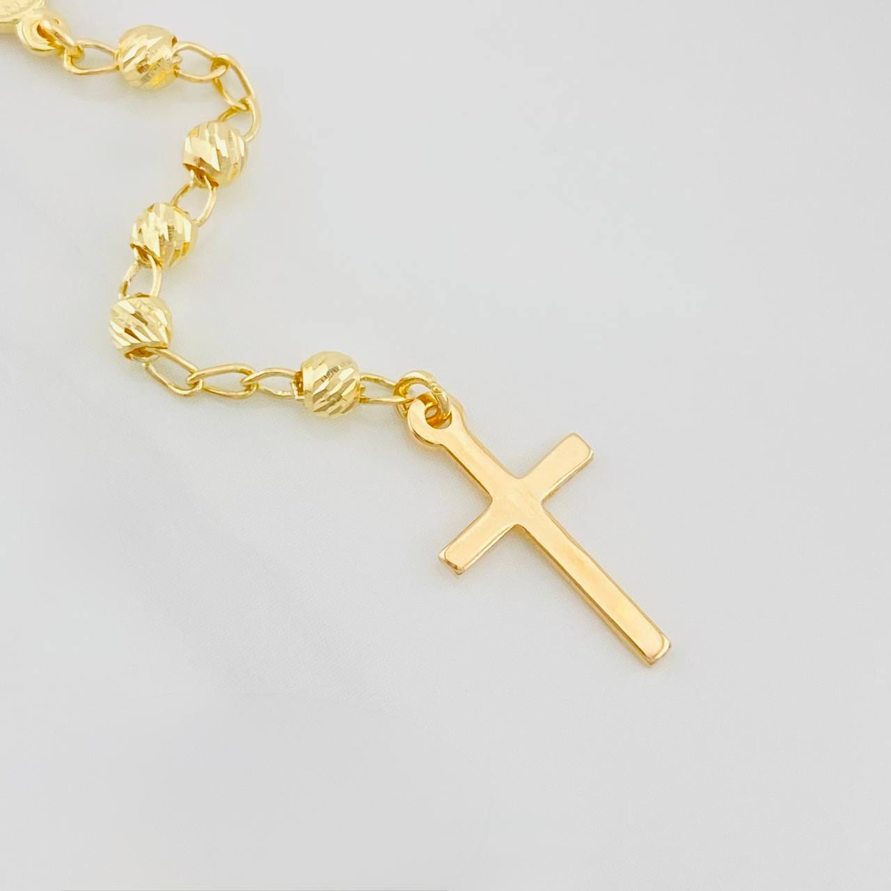 Rosario Virgen Milagrosa 5.95g / 55cm / 1.39mm Oro Amarillo 18K