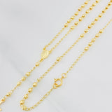 Rosario Virgen Milagrosa 5.9g / 55cm / 3mm Oro Amarillo 18K