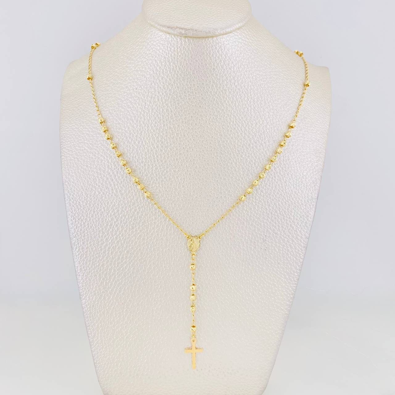 Rosario Virgen Milagrosa 5.95g / 55cm / 1.39mm Oro Amarillo 18K