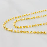 Cadena Militar Media Luna 12.7g / 50cm / 3mm Oro Amarillo 18K