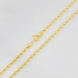 Cadena Militar Media Luna 10.95g / 50cm / 2mm Oro Amarillo 18K