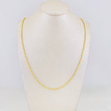 Cadena Militar Media Luna 12.7g / 50cm / 3mm Oro Amarillo 18K