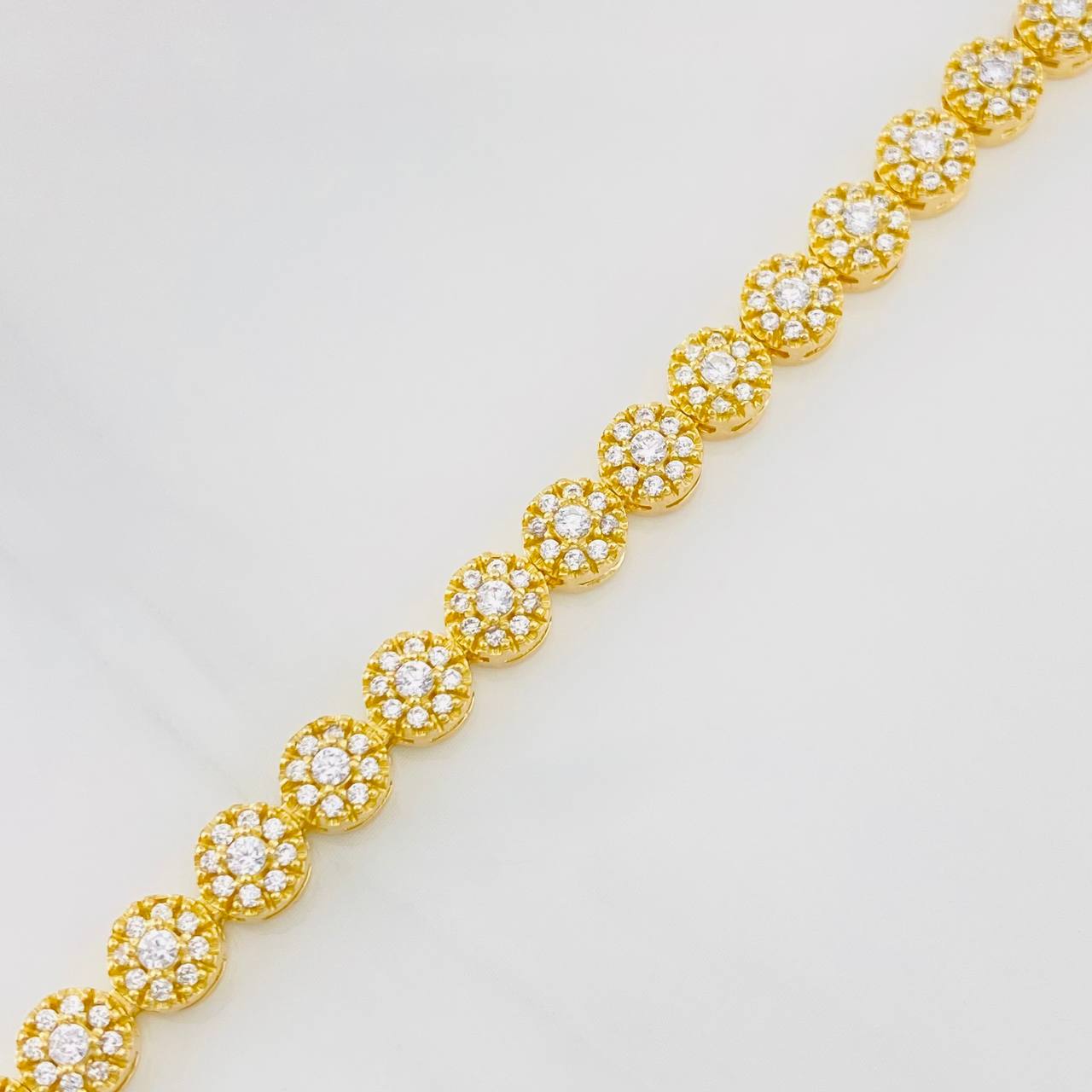 Pulso Tennis 12.3g / 18.8cm / 5.15mm Oro Amarillo 18K