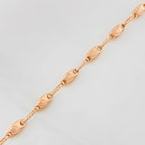 Pulso Rustico 4.6g / 20.5cm / 3.65mm Oro Rosa 18K