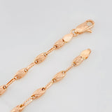 Pulso Rustico 4.6g / 20.5cm / 3.65mm Oro Rosa 18K
