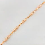 Pulso Rustico Dubai 5.2g / 20.5cm / 4.32mm Oro Rosa 18K