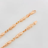Pulso Rustico Dubai 5.2g / 20.5cm / 4.32mm Oro Rosa 18K