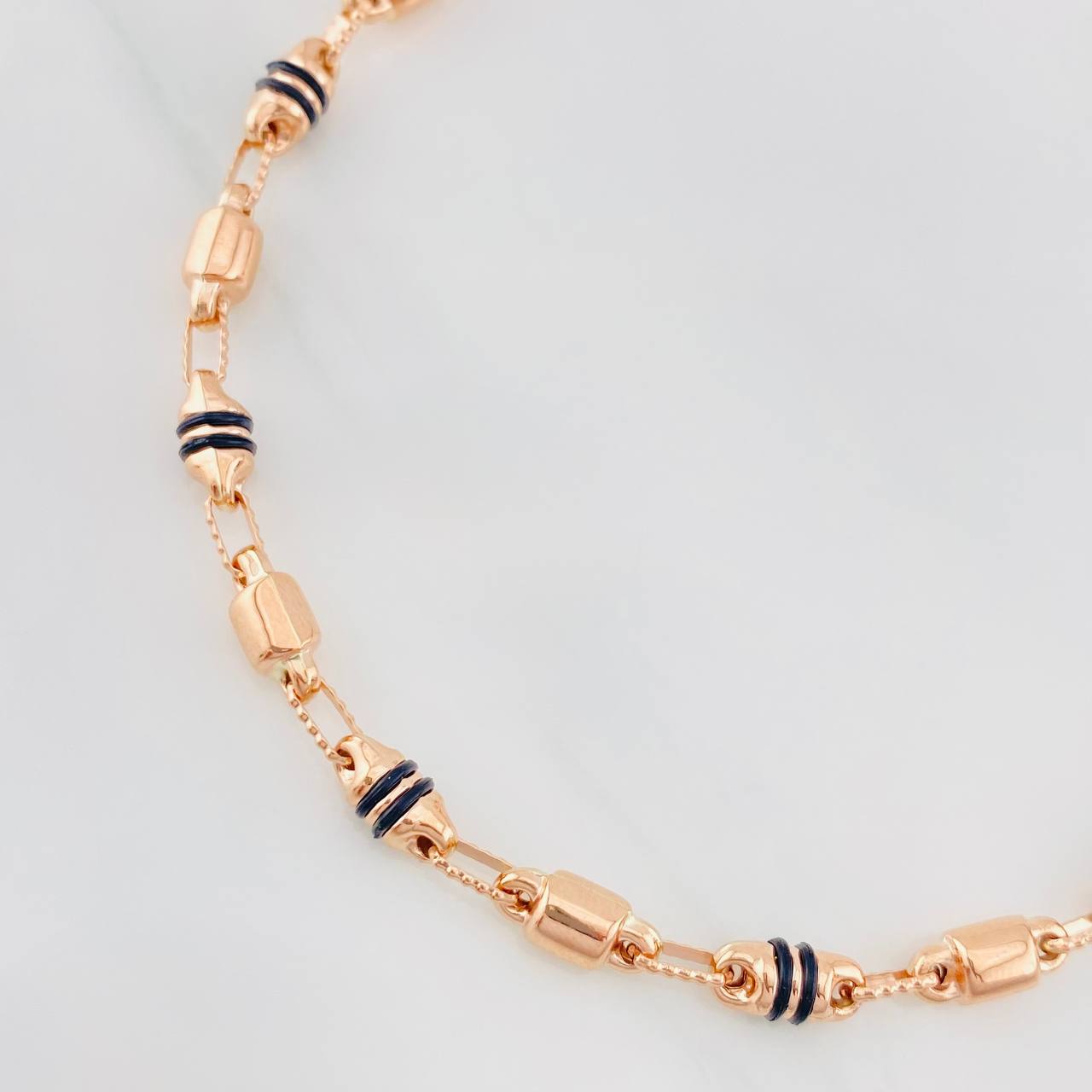 Pulso Rustico Barril 5.7g / 20.9cm / 4.51mm Oro Rosa 18K