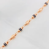 Pulso Rustico Barril 5.7g / 20.9cm / 4.51mm Oro Rosa 18K