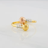 Anillo Tu y Yo 1.5g / T8 3/4 Tres Oros 18K