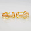 Candongas Aleja Ondas 3.2g / 2.5cm Tres Oros 18K
