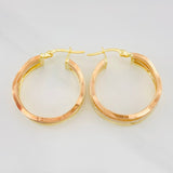 Candongas Aleja Ondas 3.2g / 2.5cm Tres Oros 18K