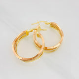 Candongas Infi 3.25g / 2.05cm Tres Oros 18K