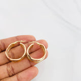 Candongas Aleja Ondas 3.2g / 2.5cm Tres Oros 18K