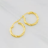 Candongas Nilo 1.15g / 1.9cm Oro Amarillo 18K