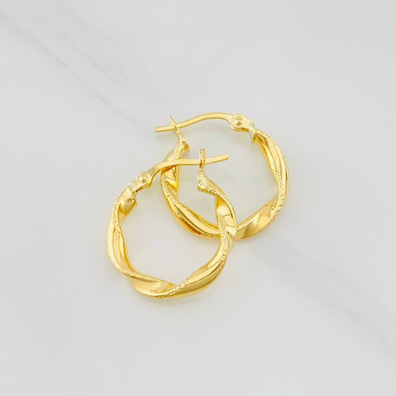 Candongas Melcocha 1.4g / 1.8cm Oro Amarillo 18K