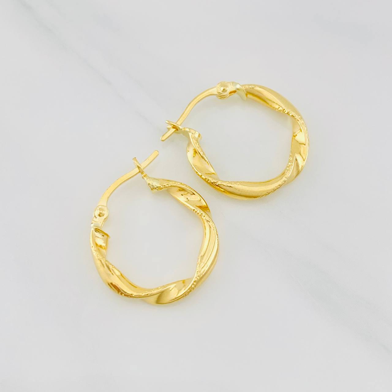 Candongas Melcocha 1.4g / 1.8cm Oro Amarillo 18K