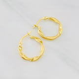 Candongas Melcocha 1.4g / 1.8cm Oro Amarillo 18K