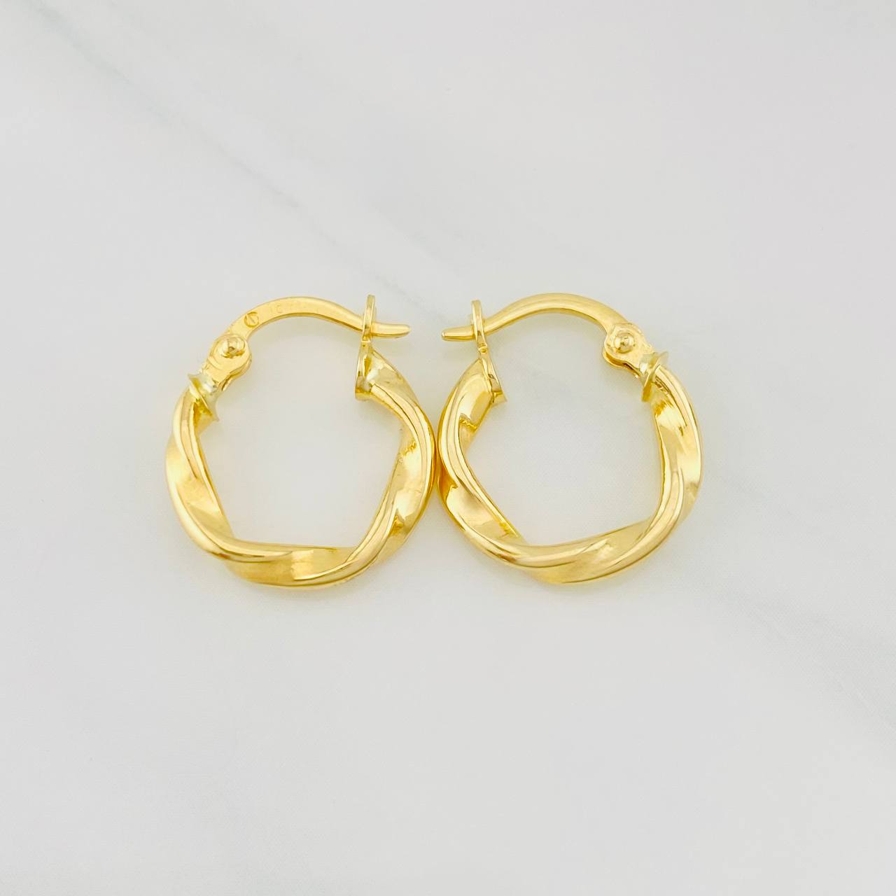 Candongas Melcocha 1.15g / 1.6cm Oro Amarillo 18K