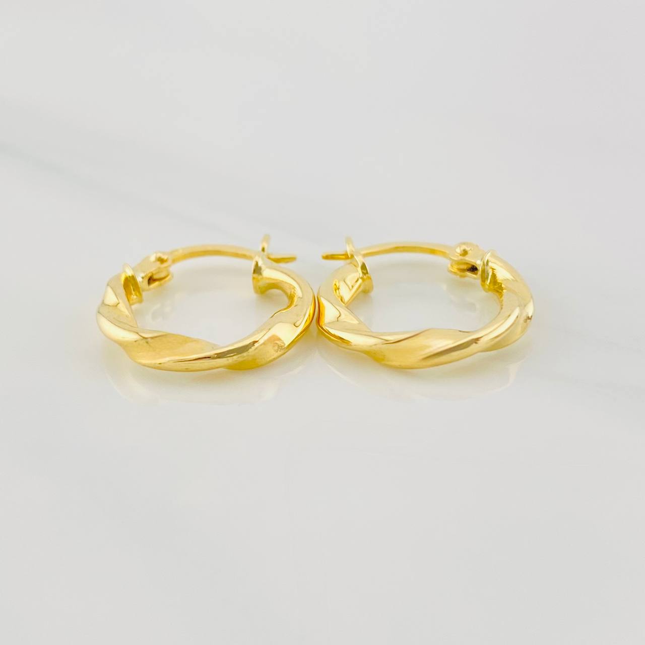 Candongas Melcocha 1.15g / 1.6cm Oro Amarillo 18K