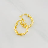 Candongas Melcocha 1.15g / 1.6cm Oro Amarillo 18K