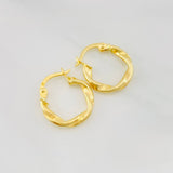 Candongas Melcocha 1.15g / 1.6cm Oro Amarillo 18K