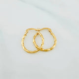Candongas Kari 1.1 g / 2 cm Oro Amarillo 18K