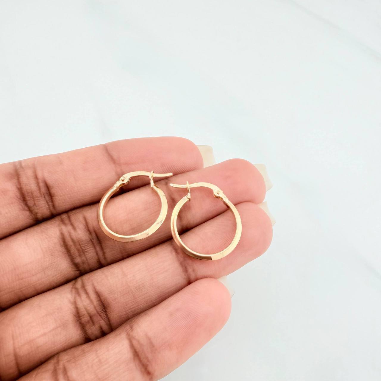 Candongas Clau 1 g / 2 cm Oro Amarillo 18K