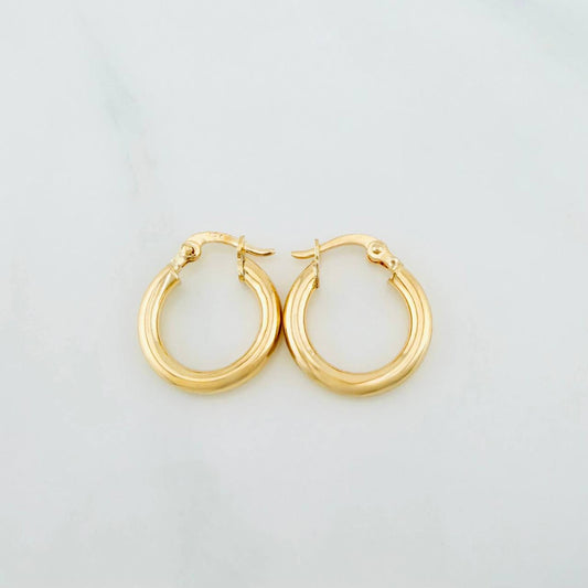 Candongas Jass 1.35 g / 1.7 cm Oro Amarillo 18K