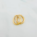 Candongas Jass 1.35 g / 1.7 cm Oro Amarillo 18K