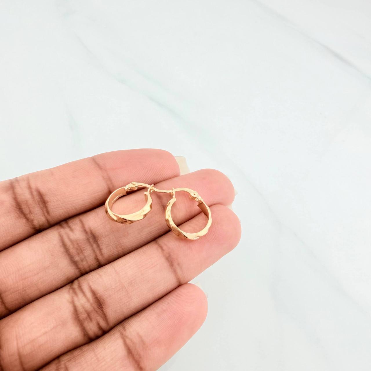 Candongas Nia 1.2 g / 1.5 cm Oro Amarillo 18K