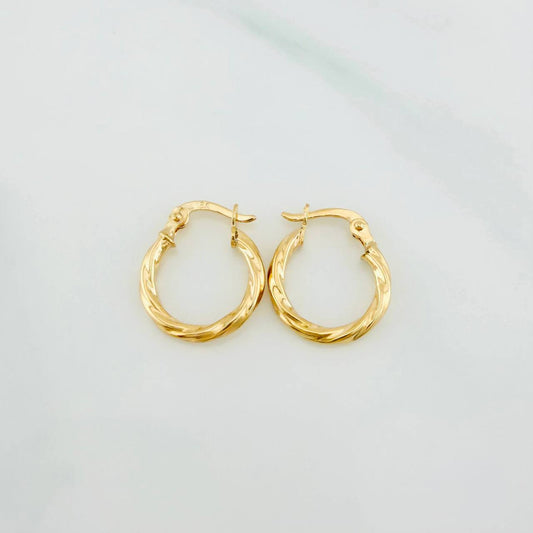 Candongas Kari 1 g / 1.5 cm Oro Amarillo 18K