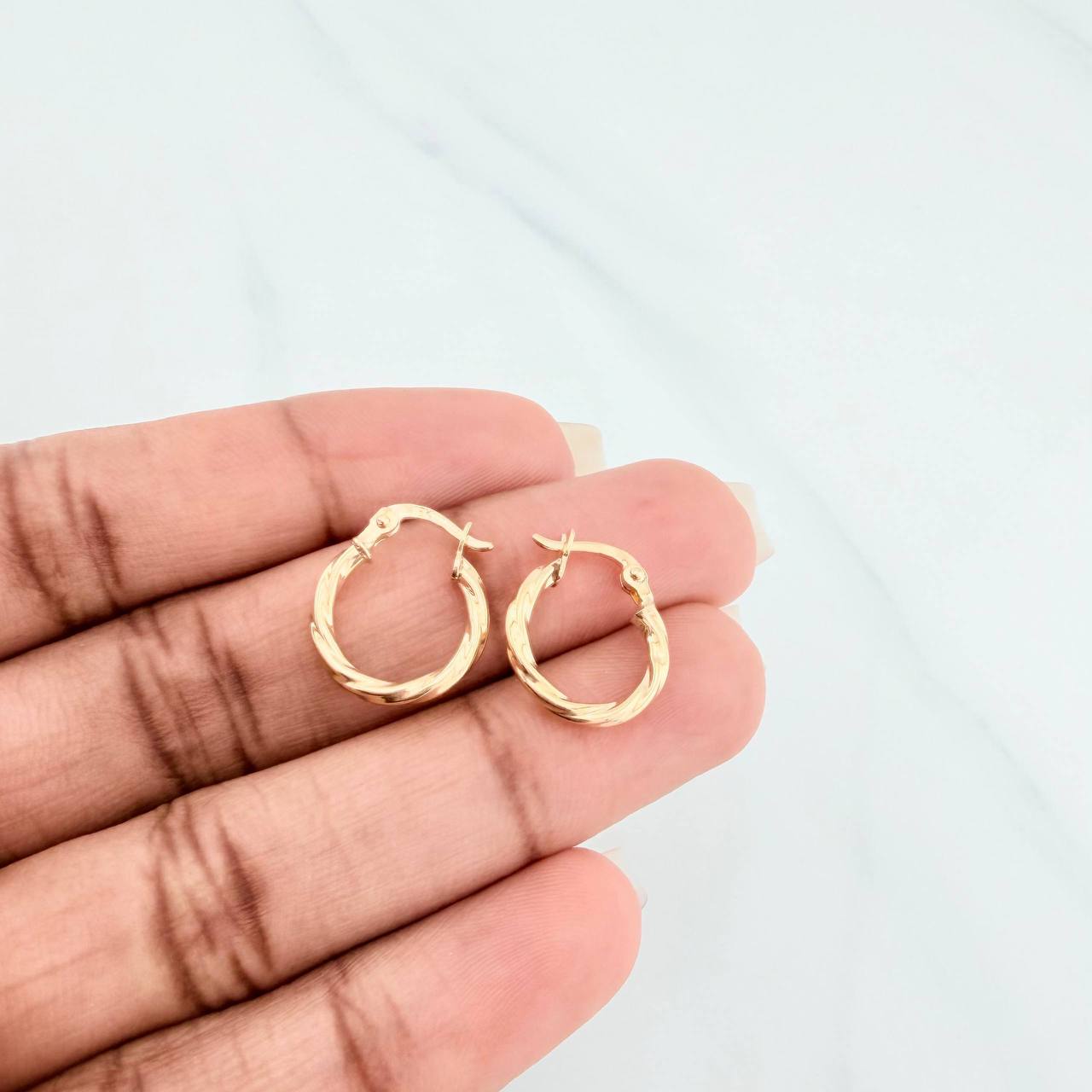 Candongas Kari 1 g / 1.5 cm Oro Amarillo 18K