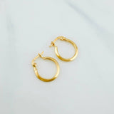 Candongas Clau 0.8 g / 1.5 cm Oro Amarillo 18K