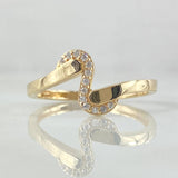 Anillo Curva Simil 1.8gr / T7 1/4 / Oro 18K ©