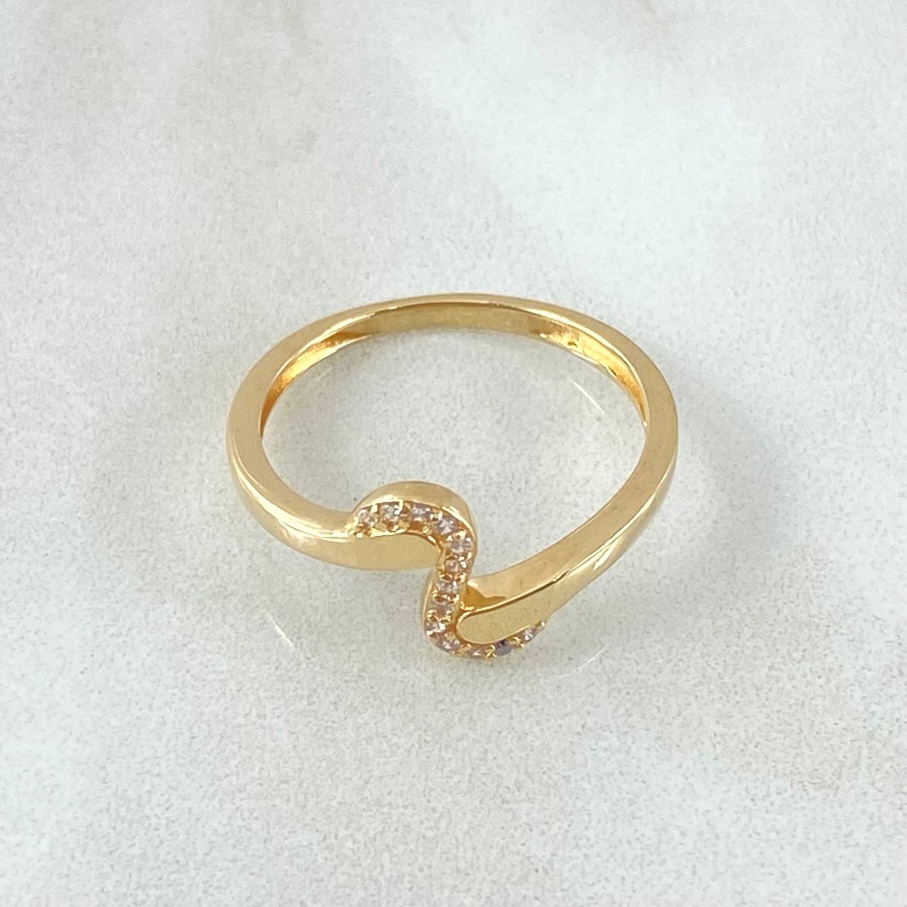 Anillo Curva Simil 1.85gr / T6 / Oro 18K ©