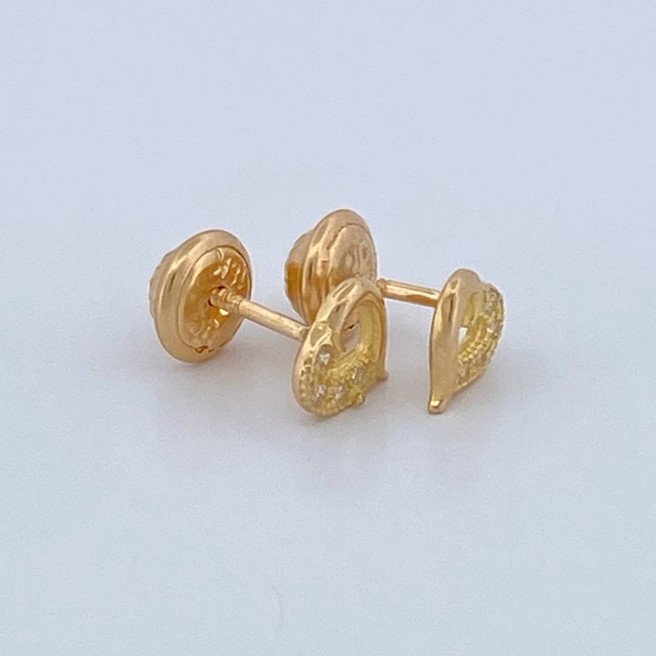 Topos Silueta Corazon 0.8gr / 5.99mm Oro Amarillo 18K &