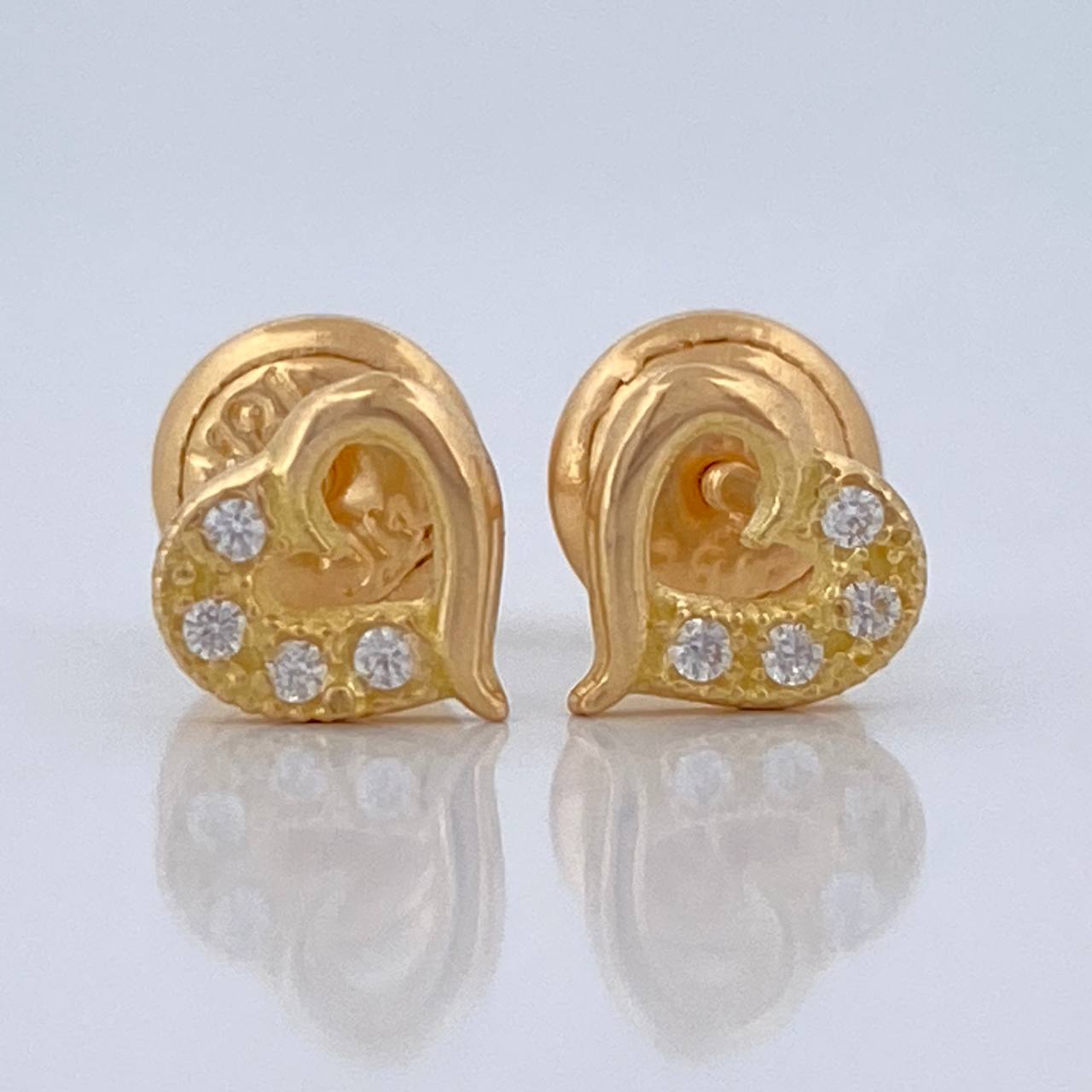 Topos Silueta Corazon 0.8gr / 5.99mm Oro Amarillo 18K &